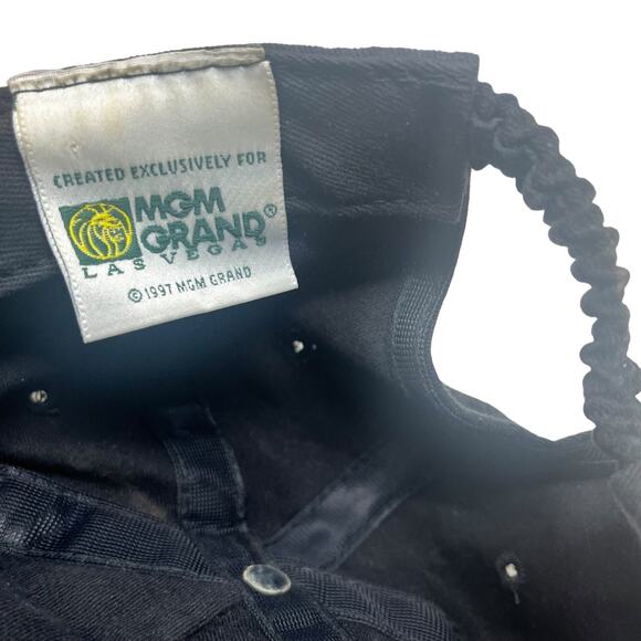 MGM Grand Las Vegas Black Adjustable Cap 1997 Vintage Souvenir Hat - Picture 6 of 11